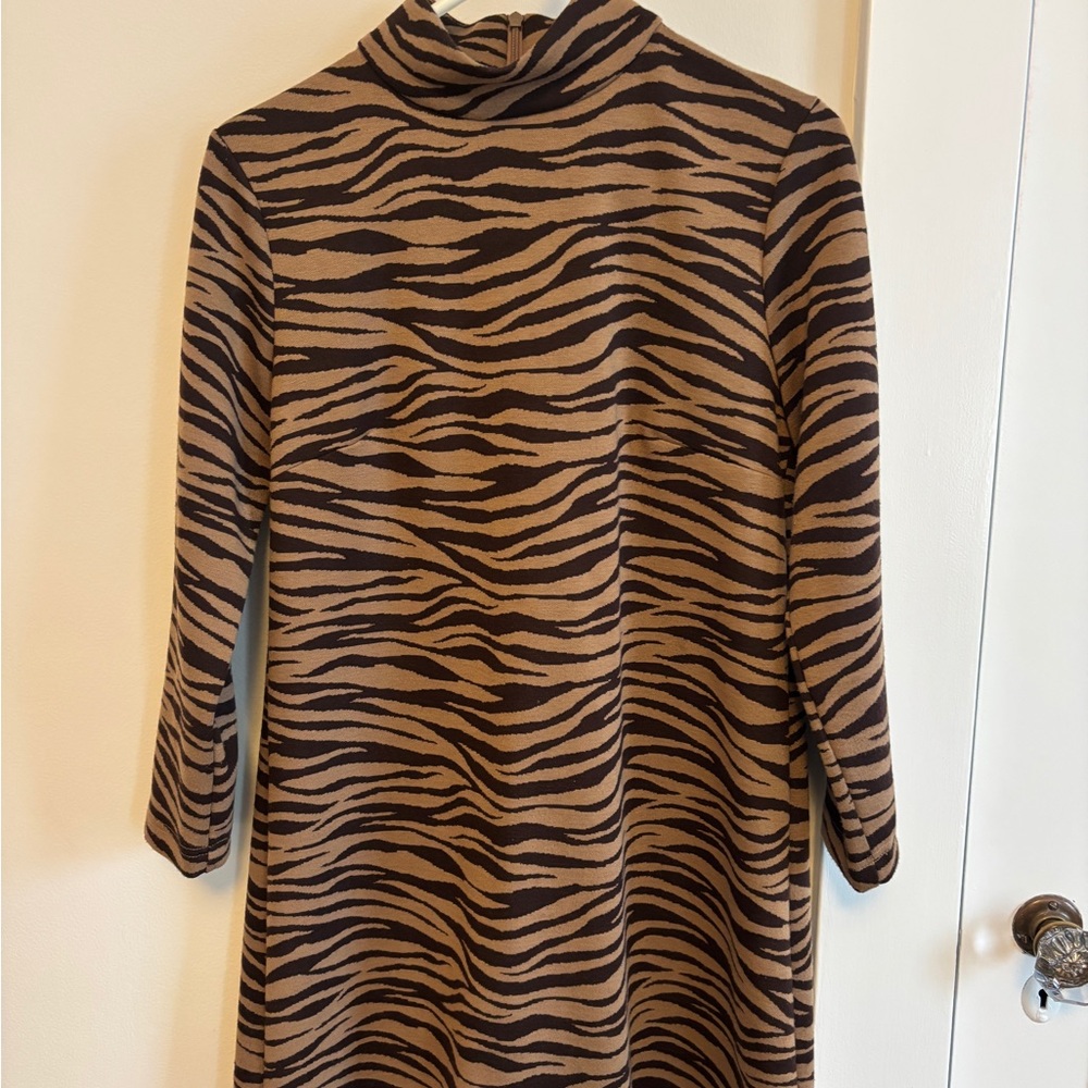 Tuckernuck Brown and Black Striped Dress